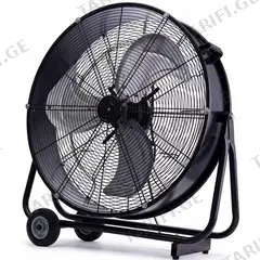 ვენტილატორი Reffon FE-60B-BK 124W შავი ლითონი