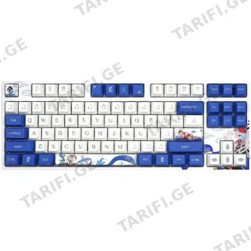 კლავიატურა Varmilo VEA87 Lovebirds-I, Cherry Mx Red, Wired, USB, Gaming Keyboard, White/Blue