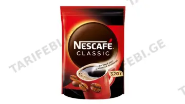 "NESCAFE"- ხსნადი ყავა კლასიკური, პაკეტში 320გრ