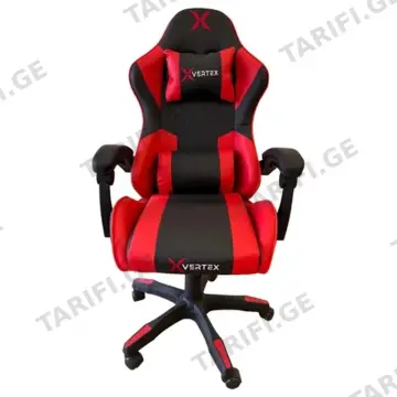გეიმერული სავარძელი VERTEX NOHO BLACK/RED PVC