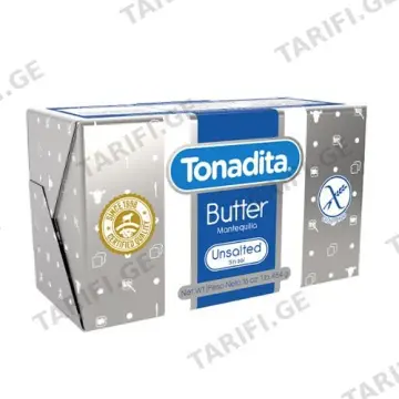 კარაქი/ Tonadita/ უმარილო, უგლუტენო/ 82%/ 200გ