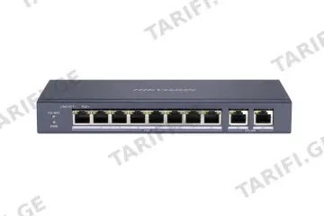 სვიჩი Poe Hikvision,DS-3E0310P-E/M(B) Unmanaged 100M