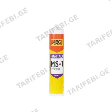სილიკონი - წებო თეთრი ABC MS1 HIGH TACK WHITE