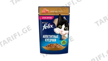 ჟელე კატისთვის/ Felix/ ინდაურის ხორცით 75გრ. (UT)