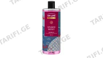 ონ ლაინ შხაპის ზეთი 2533 Senses Japanese Secret 500მლ *