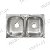 სამზარეულოს ნიჟარა+სიფონი KS-8050 - 800*500*180 (0.6MM)