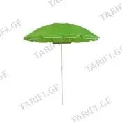 ზღვის ქოლგა 2m - მწვანე with plastic tilt and flap