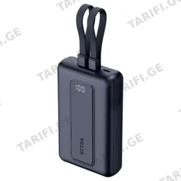პორტატული დამტენი TTEC ECTRA DUAL POWER BANK 20000 MAH 22.5W შავი