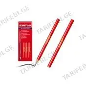 სადურგლო ფანქარი 12Pcs/Set (შავი) EMMQ1512 EMTOP