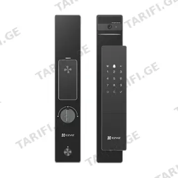 ჭკვიანი საკეტი,Ezviz,CS-DL50FVS-R100-WBP-GR IP54,Door View Camera/4 inch Screen,8G/5000mAh Rechargeable Battery