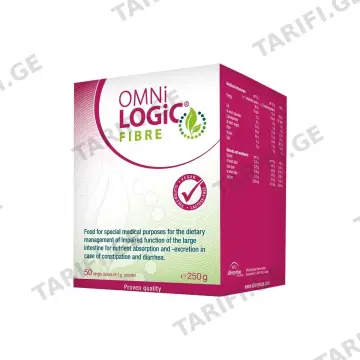 ომნი-ლოჯიკი - Omni-logic ფიბრე ფხვნილი 250გ 50 დოზა