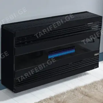 50-70 მ² გაზის გამათბობელი FUJIYAMA FHS 5 000 MC ბუხრის ეფექტით შავი