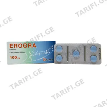 ეროგრა - Erogra 100მგ 5 ტაბლეტი