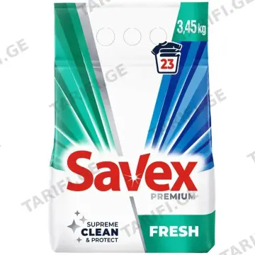 SAVEX სარეცხი ფხვნილი 2-1 ში ფრეში 3450 გრ (სავექსი)