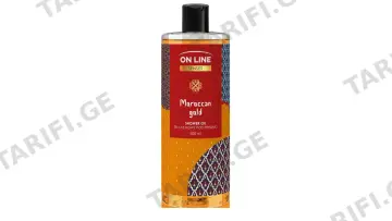 ონ ლაინ შხაპის ზეთი 2496 Senses Moroccan Gold 500მლ *