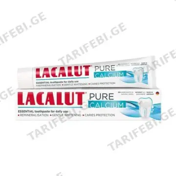ლაკალუტი PURE Calcium კბილის პასტა 75მლ