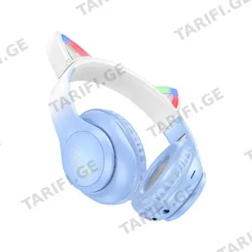 ყურსასმენი Hoco W42 Cat Ears BT Headphones Blue