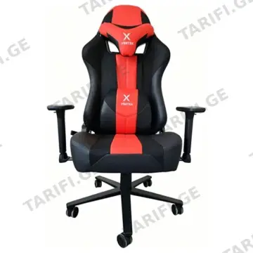 გეიმერული სავარძელი VERTEX HELLRUNNER შავი/წითელი