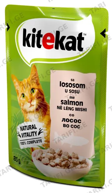 KITEKAT ორაგული სოუსში, პაკეტი, 85 გ