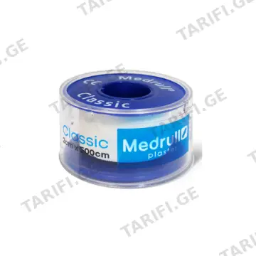 ლეიკოპლასტირი Medrull 2.5X500სმ გამჭვირვალე #1