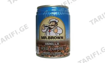 ცივი ყავა ვანილით Mr Brown 240 მლ*24ც/ყ
