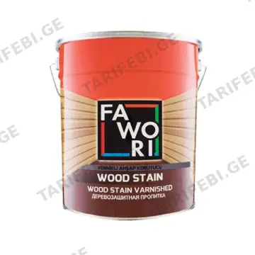 0,75ლ ხის ლაქი ბუნებრივი ღია მუხისფერი FAWORI WOOD STAIN RUSTIK ACIK MESE
