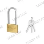 ბოქლომი ოქროსფერი გრძელი 40მმ 158გრ Heavy duty long shac