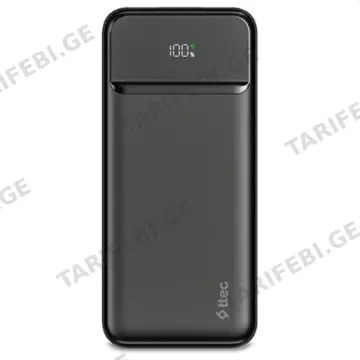 პორტატული დამტენი TTEC RECHARGER LCD 2BB233S 10000MAH 20W PD BLACK
