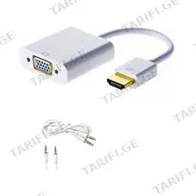 Kingda HDMI to VGA adaptor გადამყვანი ადაპტერი + AUX