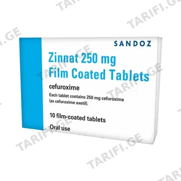 ზინატი - Zinnat 250მგ 10 ტაბლეტი