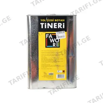 15 ლ გზის საღებავის გამხსნელი FWR YOL Ç.B.TİNERİ 15LT