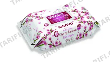 ბრავო სველი ხელსახოცი ბავშვ. 6166 სახურ.cherry N100