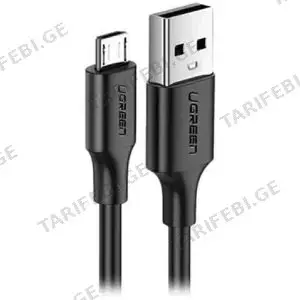 Ugreen US289 2.0 A To Micro USB Cable Nickel Plating 1m Black (60136)