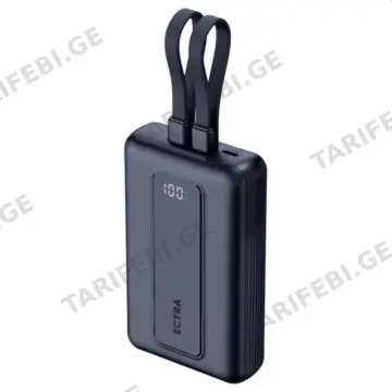 პორტატული დამტენი TTEC ECTRA DUAL POWER BANK 20000 MAH 22.5W შავი