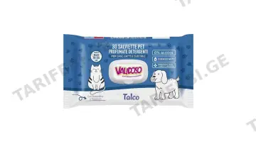 VALIDOSO ცხოვ.ბეწვის სველი ხელსახოცები 30ც