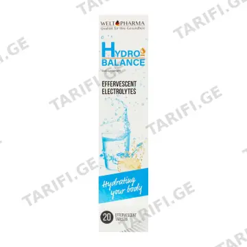 Hydro-balance - ჰიდრო-ბალანსი შუშხუნა 20 ტაბლეტი