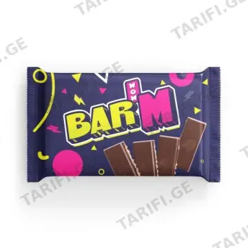 BarM/ბარემ,რძიანი შოკოლადის ფილა ვაფლით 35გრ.