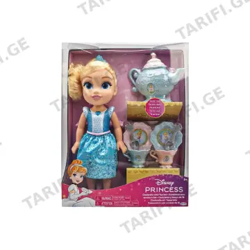 თოჯინა ჩაის აქსესუარებით 30 სმ 1x8 Cinderella Disney Princess Jakks Pacific