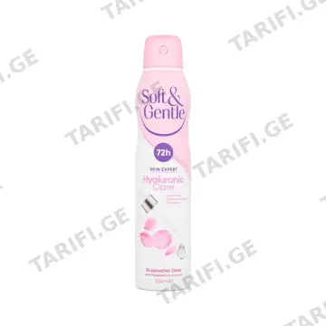 დეოდორანტი სპრეი Rosewater-Hyaluronic 250 მლ 1107 სოფთ ენდ ჯენთელ - Soft and Gentle