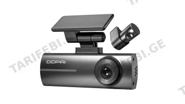 მანქანის ვიდეო რეგისტრატორი DDPAI N1 Dual 1296P FHD Dash Cam 135°, WIFI Front and Rear Cam, Car Video Recorder, Black