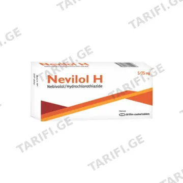 ნევილოლი H - Nevilol H 5მგ/25მგ 30 ტაბლეტი