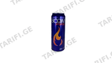 ენერგეტიკული სასმელი "BOOM FIRE" 450 მლ