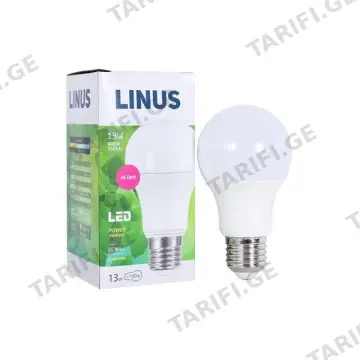 LED ნათურა ეკო 13ვტ 4000კ LINUS E27 Lin57-8706