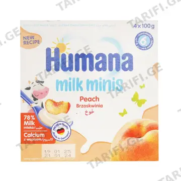რძიანი დესერტი ატმის 100გრ N4 3284 ჰუმანა - Humana
