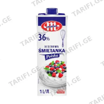 ნაღები 36 % /mlekovita/ 1 ლ