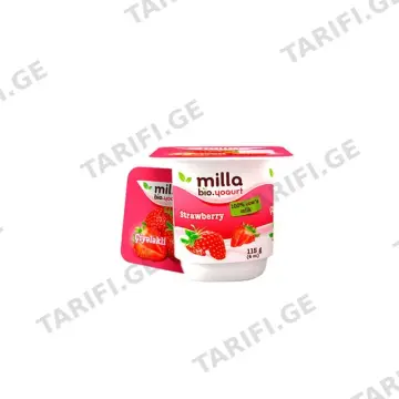 Milla იოგურტი მარწყვი 3%-115გ