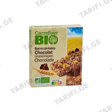 Carrefour ბიო შოკოლადის მარცვლეულის ბატონი 138გრ