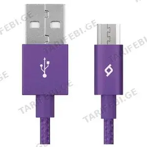 Ttec AlumiCable USB-A - Micro USB 1.2m Violet 2DK11MR
