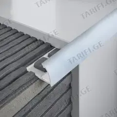 კუთხე გარე SALAG 019171 PCV 9mm/2,50m "Mramor" ბეჟი-ვერცხლისფერი