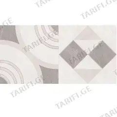 კაფელი Super Ceramica DÉCOR SENA GRIS RVTO 30X60სმ